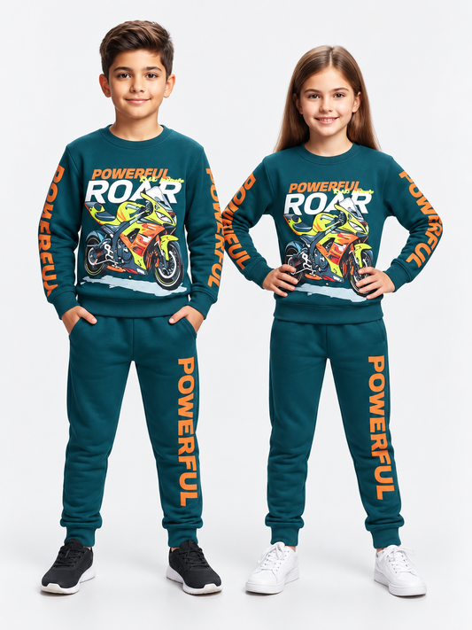 Powerful Roar Kids Motorcycle Tracksuit – Boys & Girls