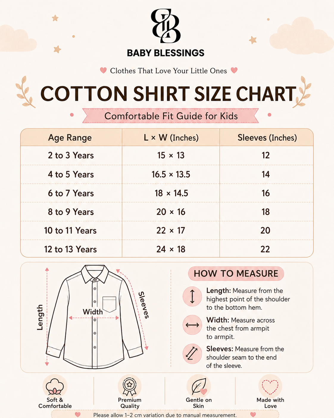 Red Kids Casual Cotton Shirt