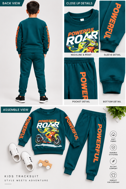 Powerful Roar Kids Motorcycle Tracksuit – Boys & Girls