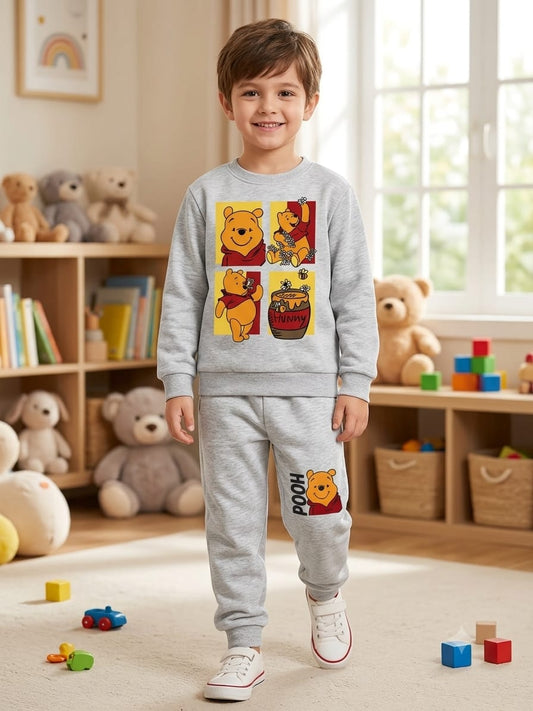 Pooh Bear Boys’ Winter Tracksuit – Heather Grey
