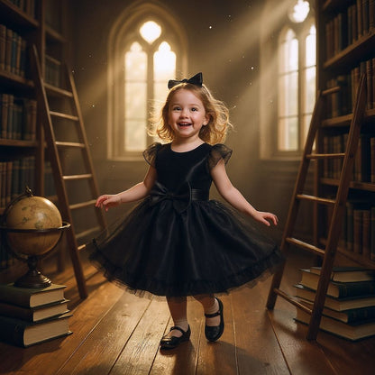 Baby girl Frock with Bow & Head band.