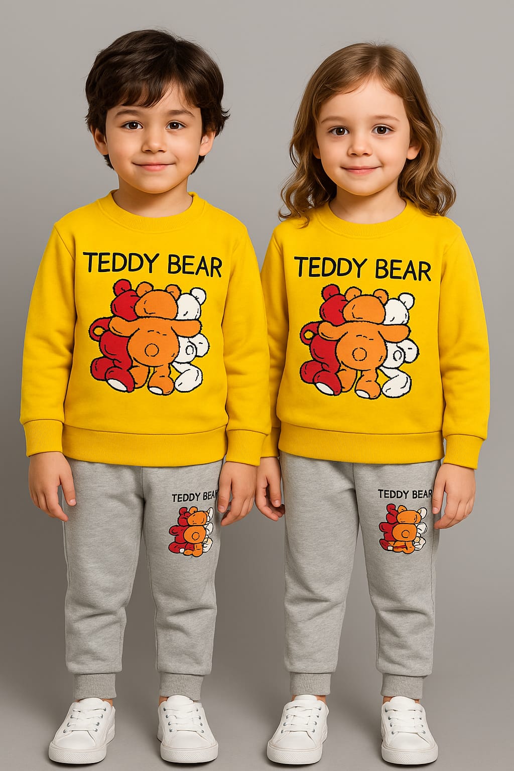 Teddy Bear Kids Sweatshirt & Trouser Set