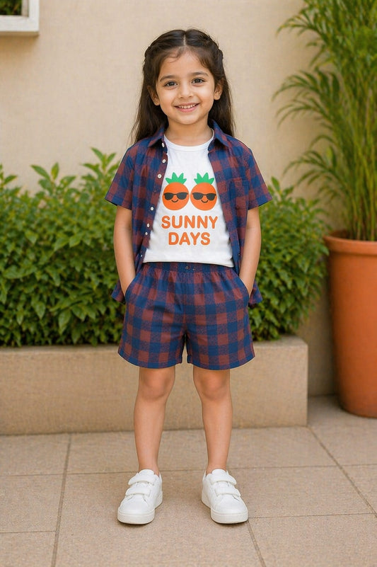 Sunny Days 3-Piece Summer Set for Girls ☀️