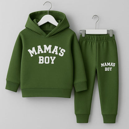 Mama’s Boy Matching Green Tracksuit Set