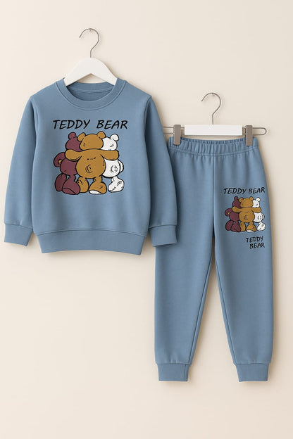 Cozy Teddy Bear Kidswear Set – Sweatshirt & Trouser