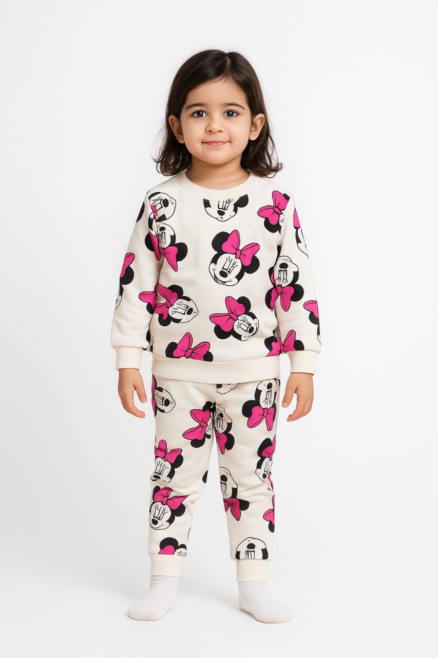 Minnie Mouse Printed Kidswear Set