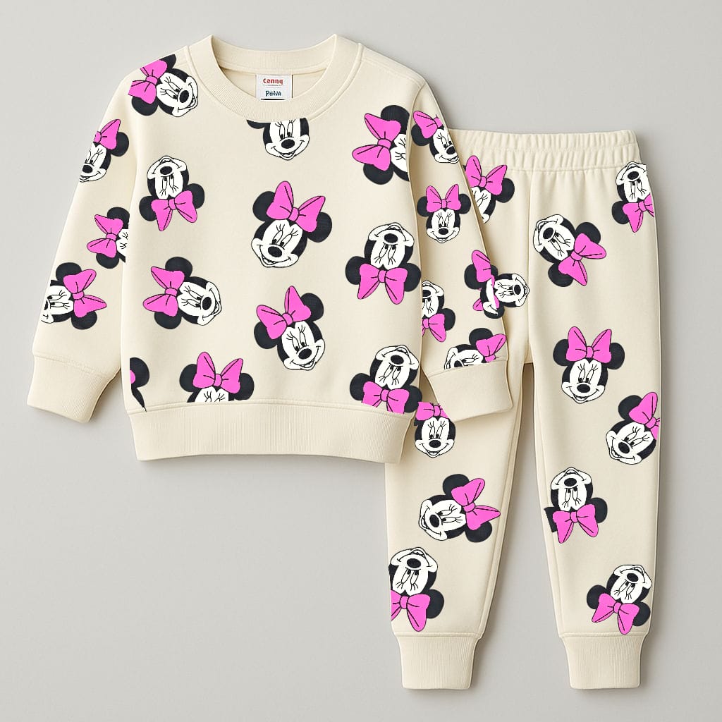 Minnie Mouse Printed Kidswear Set
