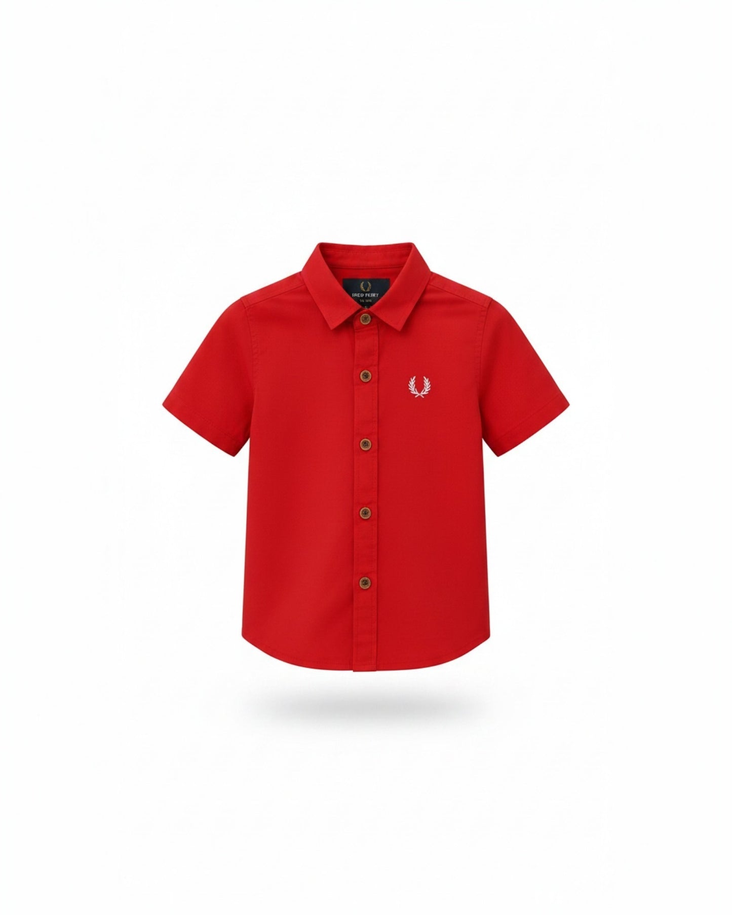 Boys Classic Red Short Sleeve Shirt