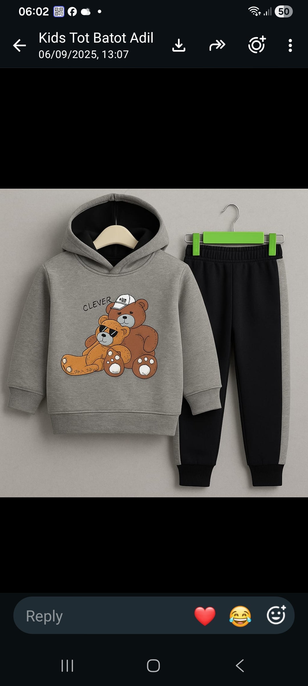 Clever Bear Hoodie Set