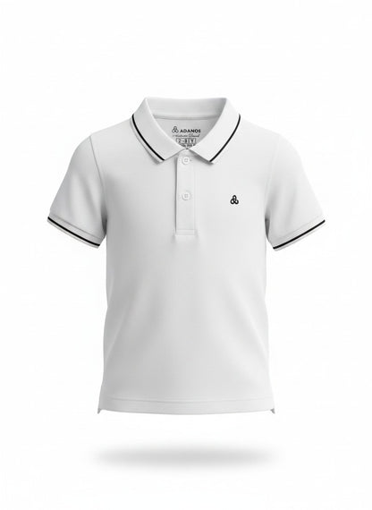 Boys Premium White Polo Shirt