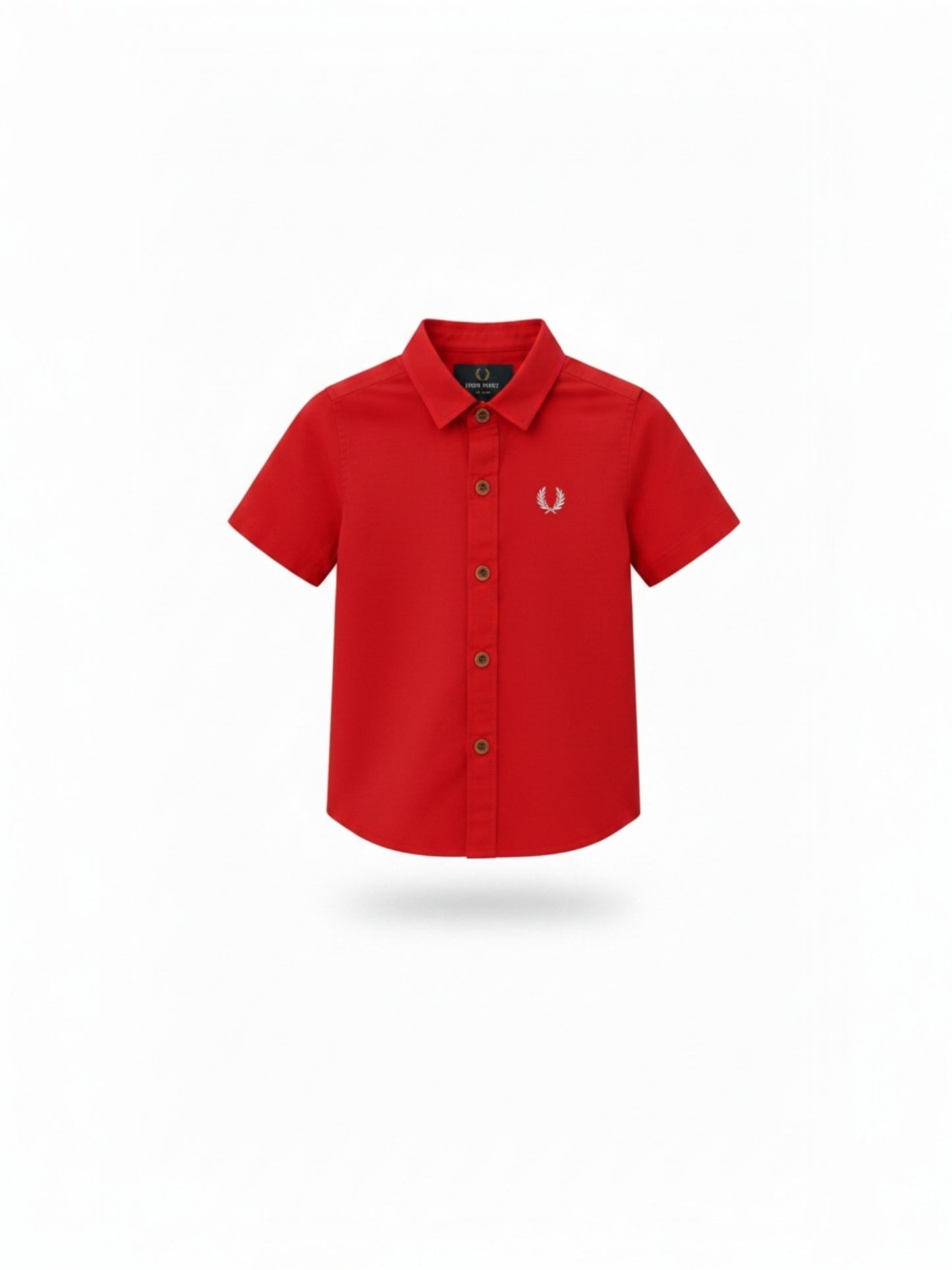 Boys Classic Red Short Sleeve Shirt