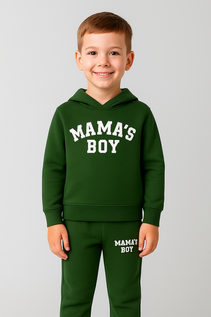 Mama’s Boy Matching Green Tracksuit Set
